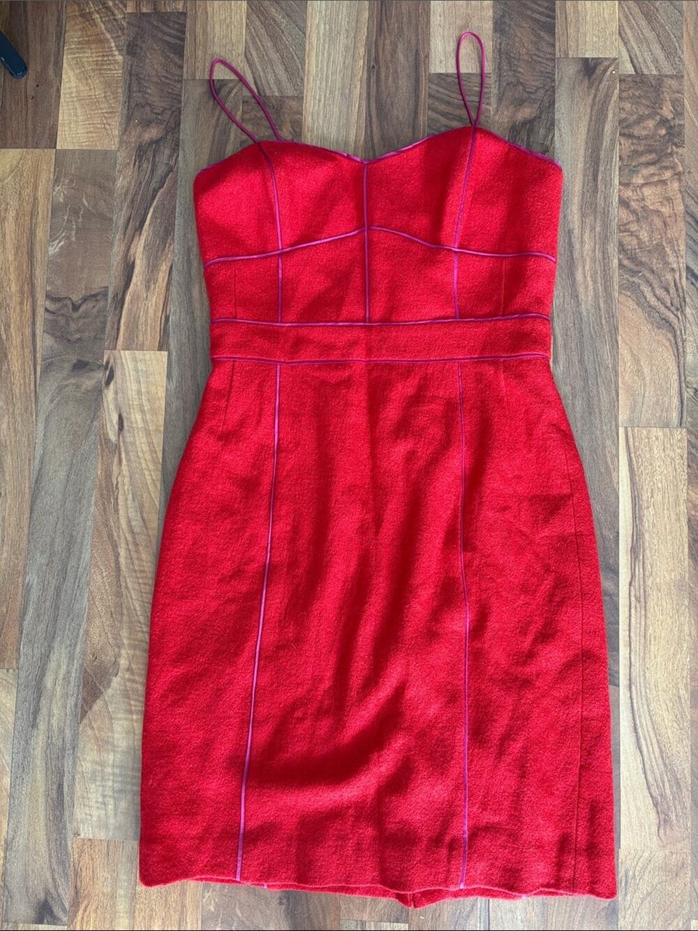Banana Republic Red Spaghetti-Strap Sheath Dress Size 6